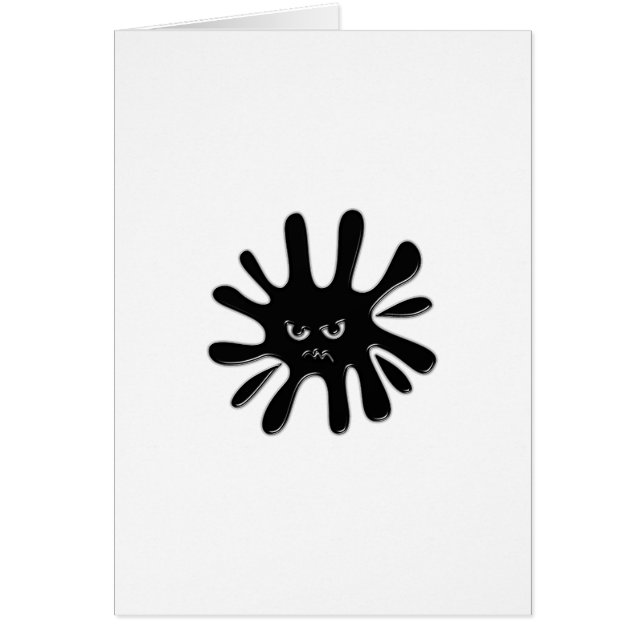 Angry Black Paint Splatter (Front)