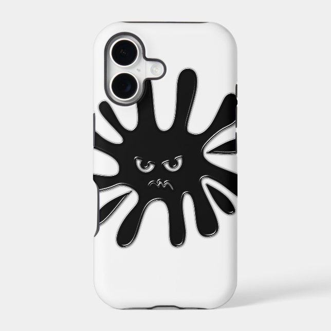 Angry Black Paint Splatter (Back)