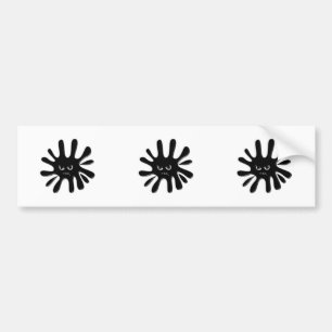 Angry Black Paint Splatter Bumper Sticker