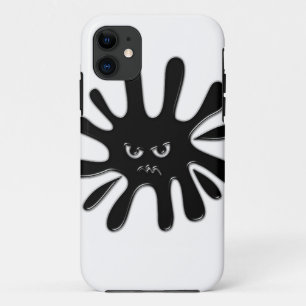 Angry Black Paint Splatter iPhone 11 Case
