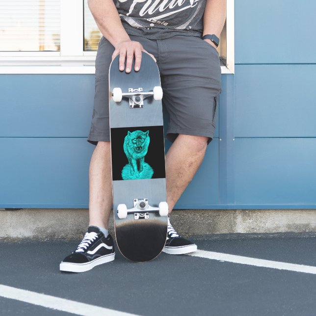 Angry Black Wolf in the Night  (Skater)