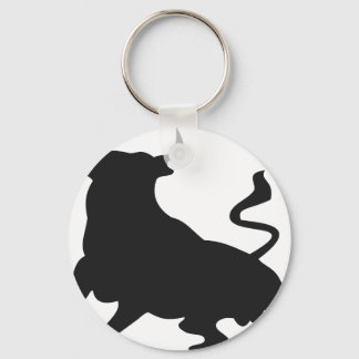 Angry bull key ring