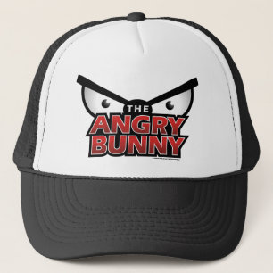 Angry Bunny Abstract Hat