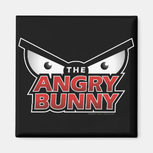 Angry Bunny Abstract Magnet