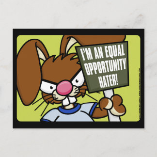 Angry Bunny Hater Postcards