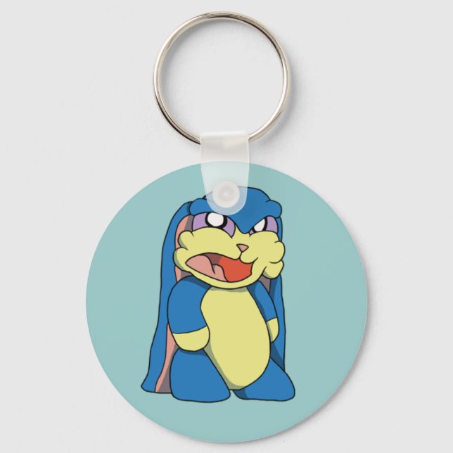 Angry Bunny Keychain (Front)