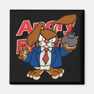 Angry Bunny Magnet 2