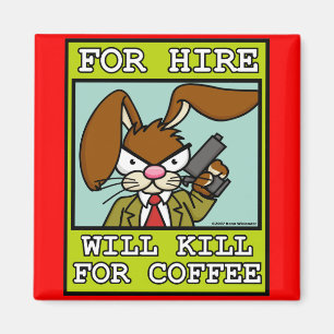 Angry Bunny Magnet 4