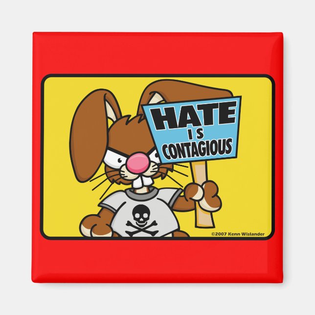 Angry Bunny Magnet 5 (Front)