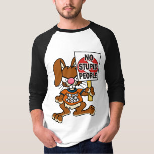 Angry Bunny No Stupid People 1 T-Shirt