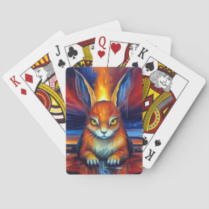 Angry Bunny  Playing Cards