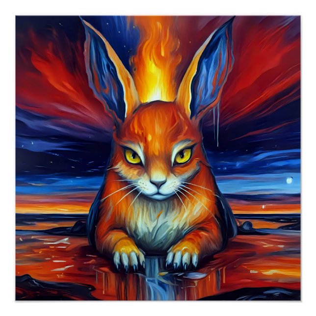 Angry Bunny  Poster (Front)