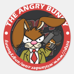 Angry Bunny Stickers 1