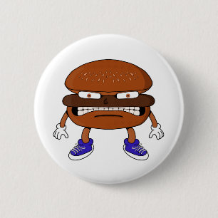 Angry Burger 6 Cm Round Badge