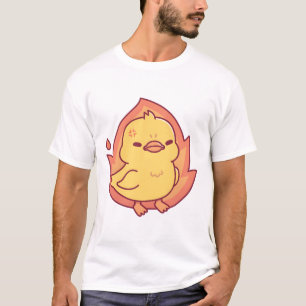 Angry But Still Cute Chick On Fire T-Shirt