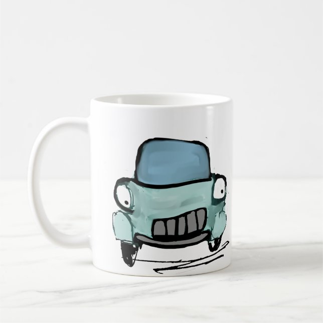 Angry Car Coffee Mug (Left)