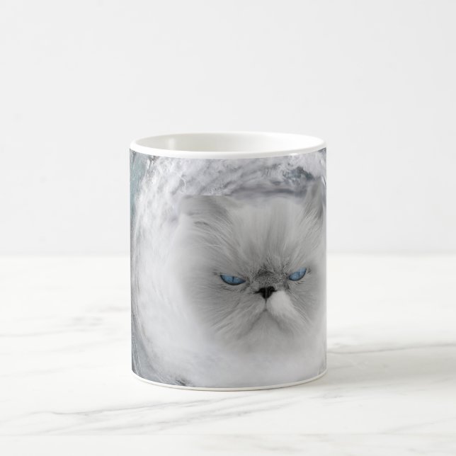 Angry Cat 5 Hurricane Coffee Mug (Center)