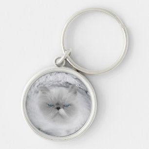 Angry Cat 5 Hurricane Key Ring