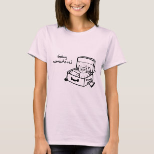 Angry Cat in Suitcase - Funny Gift for Travelers T-Shirt