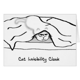 Angry Cat in the Bed sheets - He's invisible now