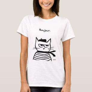 Angry Cat is So Very French T-Shirt