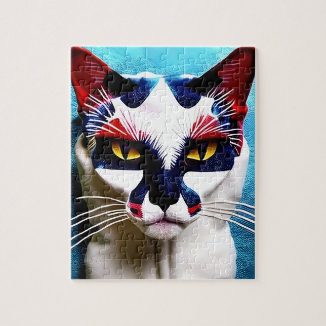 Angry Cat Jigsaw Puzzle (Vertical)