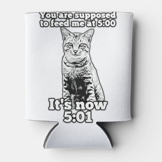 Angry cat meme for cat owners and kitten lovers can cooler (Front)
