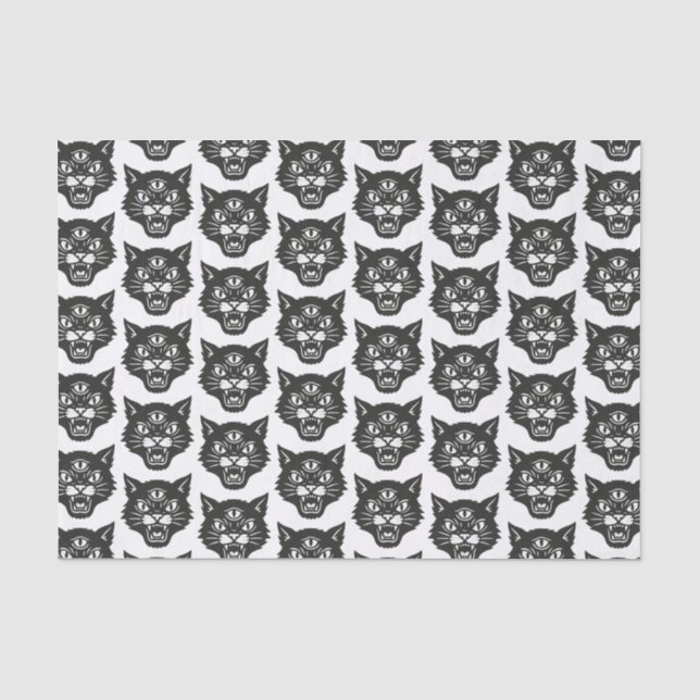 Angry Cat Tissue Paper (Front)