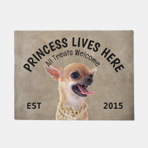 Angry Chihuahua Personalised Dog Lover  Doormat