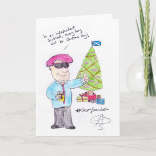 Angry Christmas Holiday Card