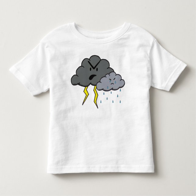 Angry Cloud Toddler T-Shirt (Front)
