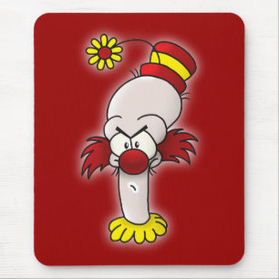 Angry Clown Mouse Pad