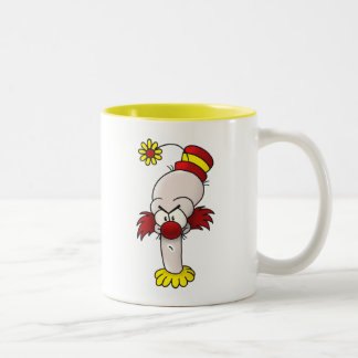 Angry Clown Two-Tone Coffee Mug
