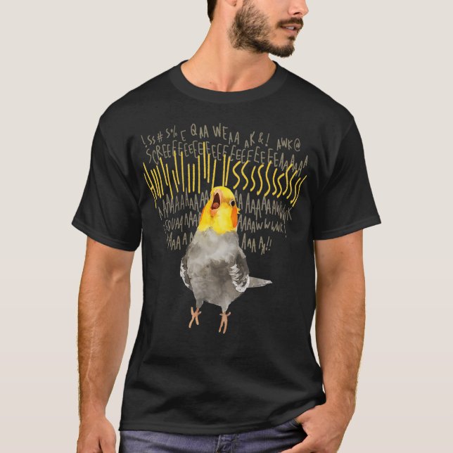 Angry Cockatiel T-Shirt (Front)