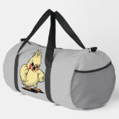 Angry cockatoo design duffle bag (Right Corner)