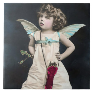 Angry Cupid Ceramic Tile