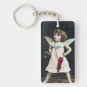 Angry Cupid Key Ring