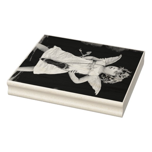 Angry Cupid Rubber Stamp (Stamp)