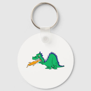 Angry Cute Dragon Key Ring