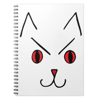 Angry Demon Cat Notebook
