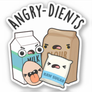 Angry-dients Funny Baking Pun 