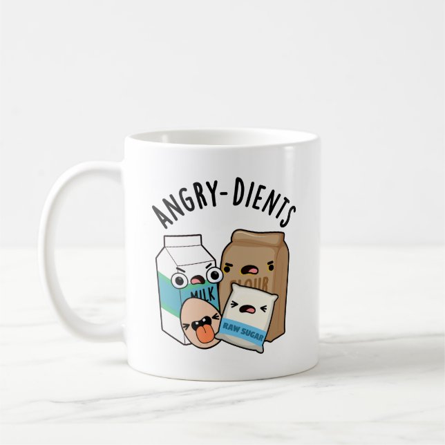 Angry-dients Funny Baking Pun  Coffee Mug (Left)