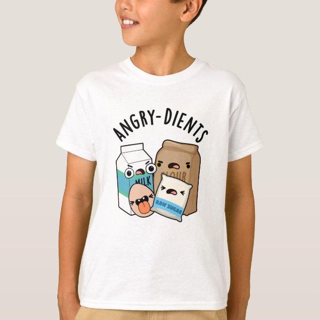Angry-dients Funny Baking Pun  T-Shirt (Front)