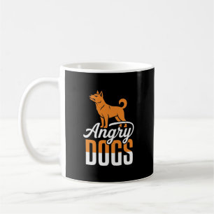 Angry Dogs Vector Mascot Coffee Mug