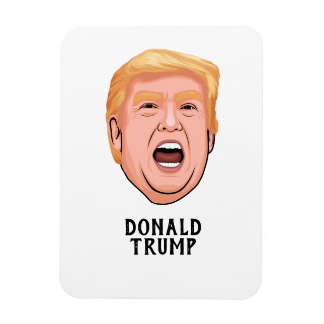 ANGRY DONALD TRUMP CUSTOM MAGNET (Vertical)