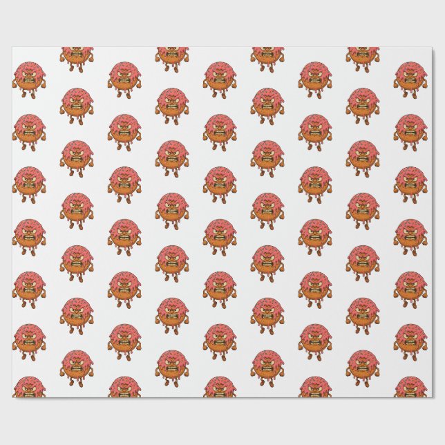Angry Doughnuts II Wrapping Paper (Flat)