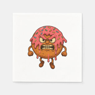 Angry Doughnuts Napkin
