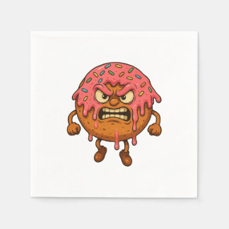 Angry Doughnuts Napkin