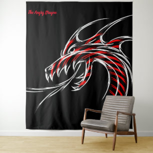 Angry Dragon Tapestry