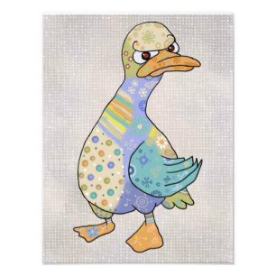 angry duck photo print